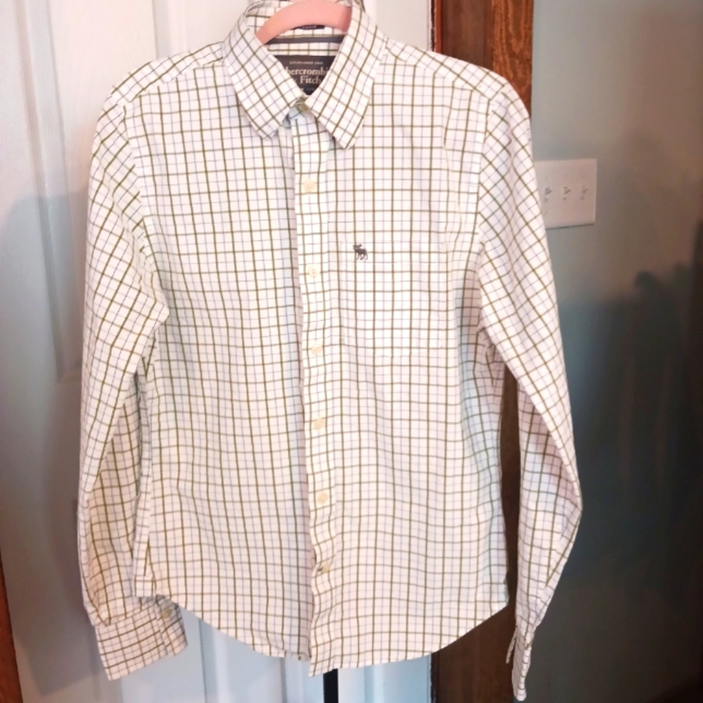Abercrombie & Finch  Mens S Plaid long sleeve button down shirt